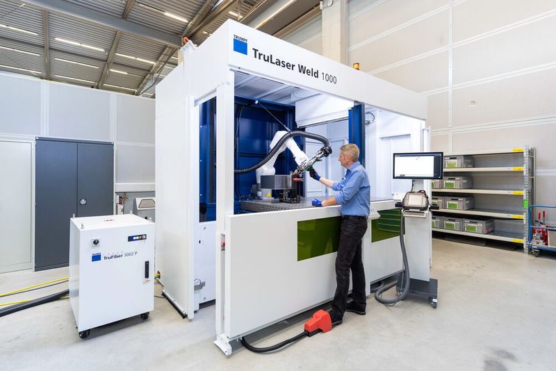 Auch interessant: Die neue Trulaser Weld 1000 von Trumpf erleichtert Unternehmen den Einstieg ins automatisierte Laserschweißen. (Bild: Trumpf)