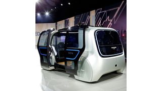 Im vergangenen Jahr stellte VW die Studie für sein Selfdriving-Car („Sedric“) vor. (VW)