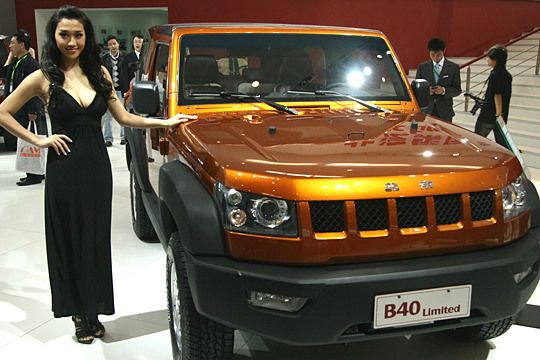 SUV-Modelle sind kein Problem für die einheimischen Produzenten, das zeigt BAIC mit dem B-40. (Archiv: Vogel Business Media)