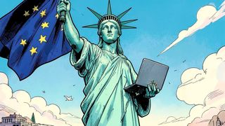 Während US-Tech-Giganten unsere Daten beherrschen und unsere digitale Infrastruktur kontrollieren, erwacht in Europa das Bewusstsein für die Notwendigkeit echter digitaler Unabhängigkeit. (Bild: Canva / KI-generiert)