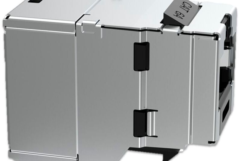 In short: Due to the extremely short design of only 1.2 in, Panduit's new RJ45 keystone modules can be flexibly integrated into any keystone holder.(Image: Panduit)