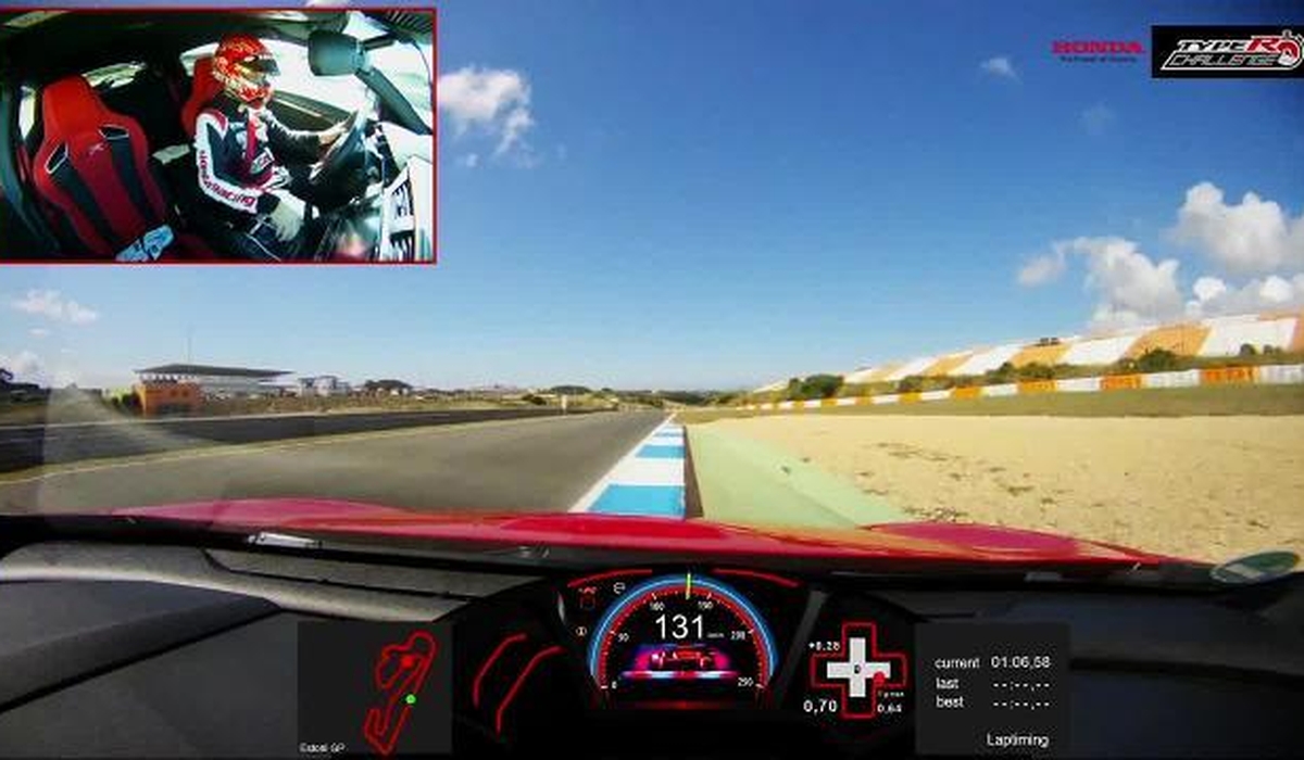 Streckenrekord von Tiago Monteiro in Estoril mit einem Honda Civic Type R (Brightcove_5813114466001)