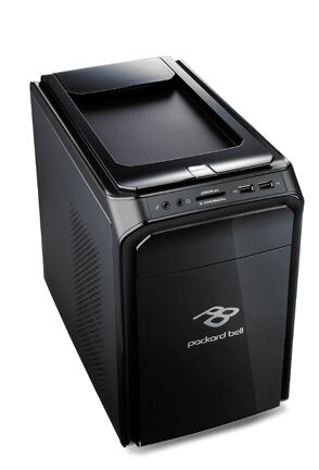 Bis zu zwei Terabyte Festplattenkapazität bietet der Wohnzimmer-PC Imedia von Packard Bell. (Archiv: Vogel Business Media)