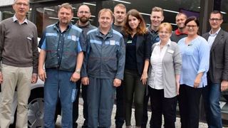 Das Serviceteam des Autohauses Bütje kam beim Deutschen Werkstattpreis 2017 unter die Top Ten. (Rubbel/»kfz-betrieb«)