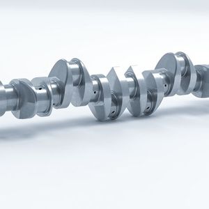 So sieht eine fertige Kurbelwelle aus, die auf einer Millturn-Bearbeitungsmaschine komplett gefertigt wurde.(Bild:  WFL)