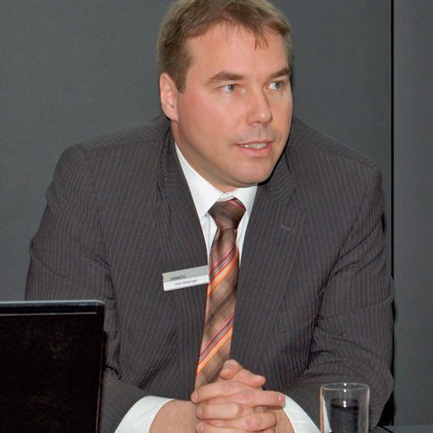 Uwe Geissinger, CEO Zentraleuropa der Dematic GmbH: „Wir haben weit über 3000 Anlagen in Betrieb. So können wir natürlich unsere Erfahrungen nutzen.“ Bilder: Maienschein (Archiv: Vogel Business Media)