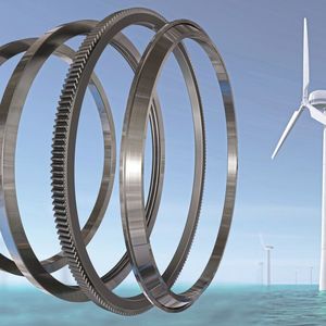 Superfinishing of rings for wind power plants.(Image: Supfina)