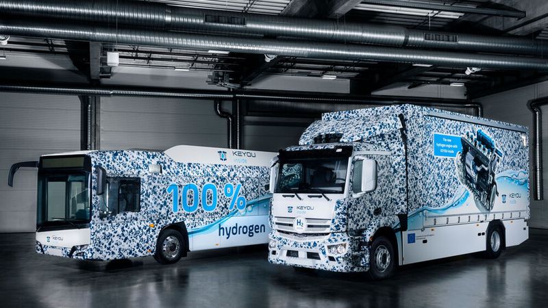 Beide Prototypen werden erstmals live im September auf der diesjährigen IAA Nutzfahrzeuge vorgestellt.  (Bild: Keyou)