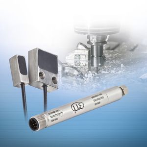 Dieser Wirbelstromsensor misst die thermische Ausdehnung der Hochfrequenzspindel berührungslos.