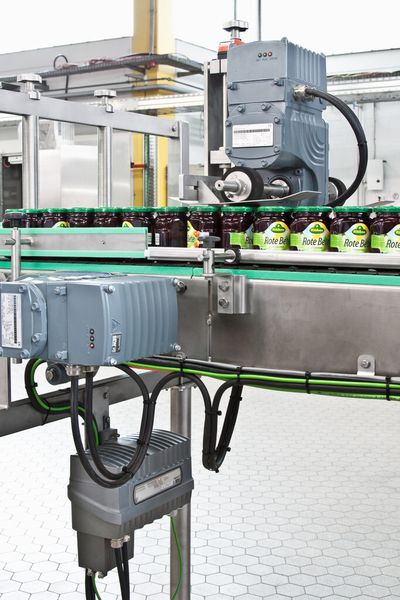 c)... So wird das optimale Lagenbild erzielt und die Verpackungsfläche optimal ausgenutzt.  (Bild: SEW-Eurodrive)