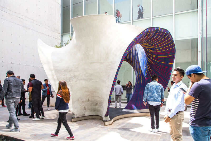 Das Projekt „Knit Candela“ steht jetzt in Mexiko-Stadt für eine Ausstellung.  (ETH Zürich/Mariana Popescu)