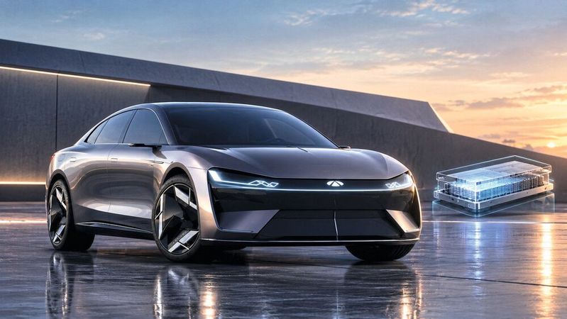 Festkörperbatterien: Versprechen einen massiven Reichweitesprung bei Elektroautos. Was ist dran am Versprechen und der Serienproduktion?(Bild:  Dall-E / KI-generiert)