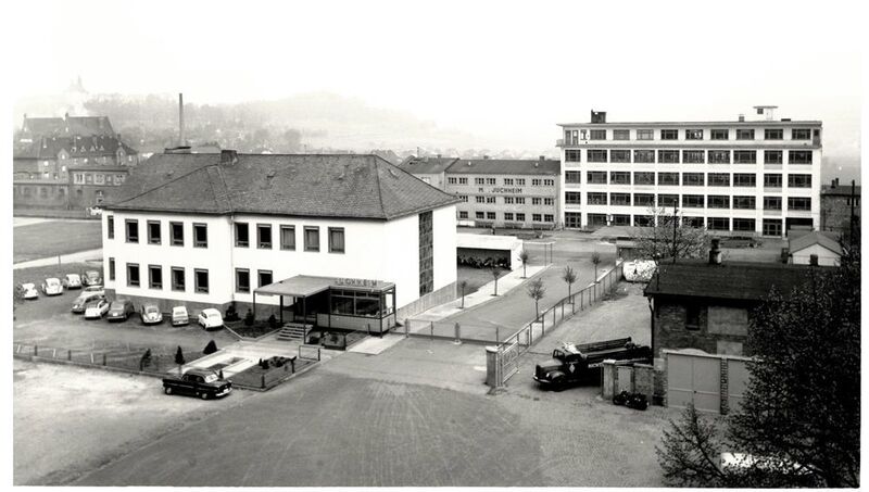 So sah das Unternehmensgebäude von Jumo in Fulda um 1950 aus. (Jumo)