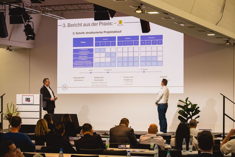 Impressionen vom 24. Würzburger EMS-Tag: Im Mittelpunkt standen aktuelle Branchenthemen, praxisnahe Impulse und insbesondere der persönliche Austausch innerhalb der EMS-Community. (Bild: Stefan Bausewein)