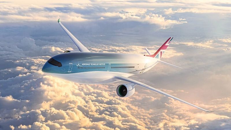 Das FlyZero-Mittelklassekonzept könnte 279 Passagiere bis zu 9.723 km weit befördern. (FlyZero / Aerospace Technology Institute)