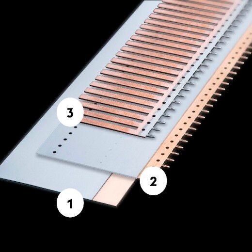 The three stages of the HYBRO+ metal composite manufacturing process (1) laser welding (2) pre-stamping (3) electroplating(Source:  Voestalpine Precision Strip)