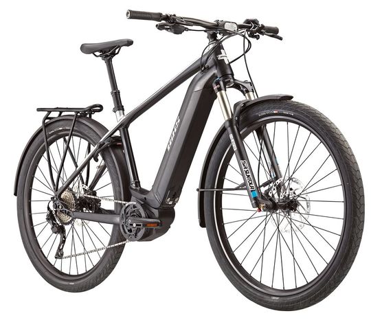 Des roues de 29 pouces avec des jantes larges, une fourche à suspension pneumatique avec des montants de 34 mm d'épaisseur, des tiges courtes et un large guidon donnent une expérience de conduite stable comme sur un Mountainbike. Des roues de 29 pouces avec des jantes larges, une fourche à suspension pneumatique avec des montants de 34 mm d'épaisseur, des tiges courtes et un large guidon donnent une expérience de conduite stable comme sur un Mountainbike.