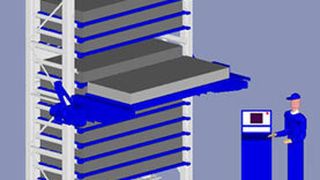 Standard-Komponenten und modulares Konzept erlauben mit dem Stopatower Eco einen preiswerten Einstieg in die automatisierte Lagertechnik. (Archiv: Vogel Business Media)
