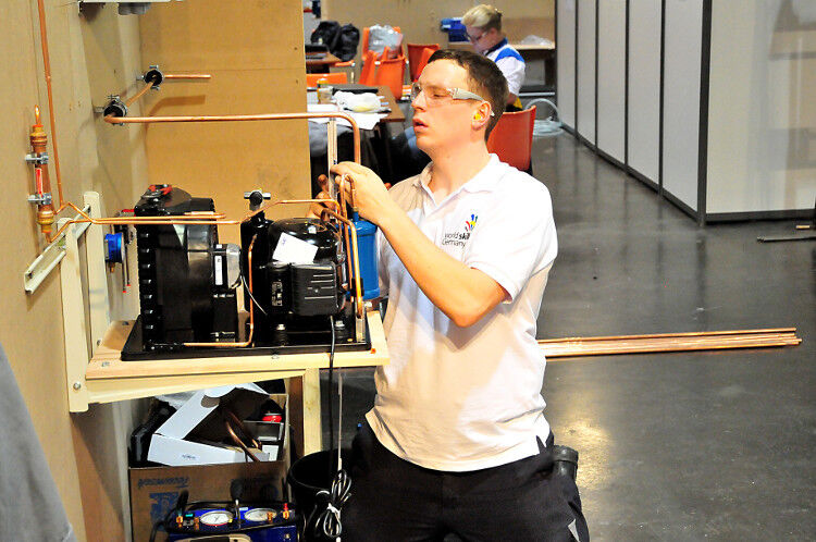 Auch der Kältetechniker Julian Walz ist nun frischgekührter Europameister. (Foto: Schmidt)