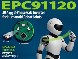 EPC’s GaN power IC: Compact, efficient, and engineered for agile robotics.(Source:  EPC)