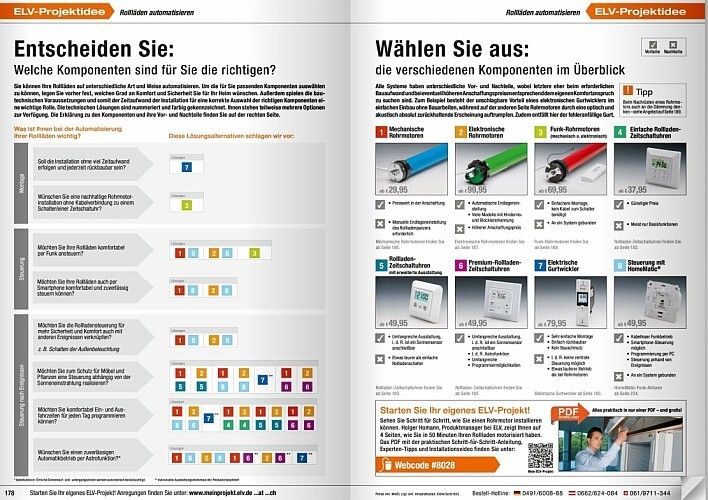 ELV-Katalog 2015: Neuigkeiten, Projekte, Produkte - eine kleine Katalogauswahl (Bild: ELV)