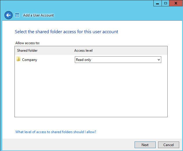 Abbildung 4: Administratoren legen beim Anlegen neuer Benutzer fest welche Rechte diese für die angelegten Verzeichnisse haben sollen. (Bild: Joos)