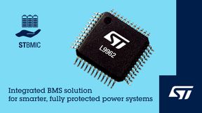 Das neue L9962 Lithium-Batteriemanagement-IC von STMicroelectronics kommt u.a. in leichten Elektrofahrzeugen zum Einsatz. (Bild: ST)