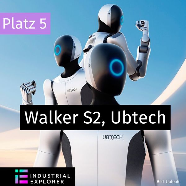 Walker S2 ist konsequent auf den industriellen Dauereinsatz ausgelegt. (Bild: Ubtech)
