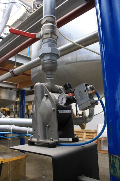 CHEMICOR Series AODD Pumps from Almatec also play a prominent role in helping SABA Dinxperlo B.V. optimize its adhesive-manufacturing operations. (Picture: Wilden)