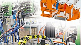 Bild 1: Sensor-Aktor-Klemmen erschließen mit der Push-in-Technik mehr Platz bei der Verdrahtung maschinentechnischer Funktionen – das erleichtert die Montage wesentlich. (Bild: Phoenix Contact)