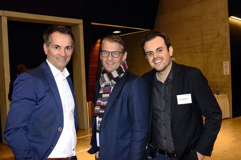 Andreas Bortoli (Neumeier AG, l.), Christian Schneider (Schneider & Wulf) und Marcel Sternkopf (Oneclick) (Michael Hase/Vogel IT-Medien GmbH)
