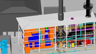 Gesamtansicht der neuen KWK-Anlage in CADWorx Plant Professional. (Hexagon PPM c/o Intergraph PP&M Deutschland GmbH)