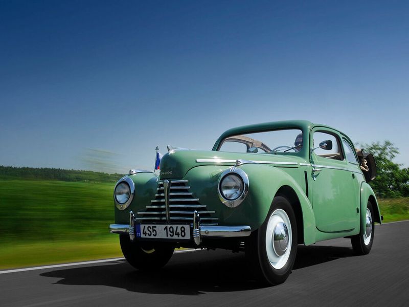 Skoda erzielt in Deutschland mit Pkw und Lieferwagen des Typs Skoda 1101 mit 1,1-Liter-Vierzylinder Erfolge. (Skoda)