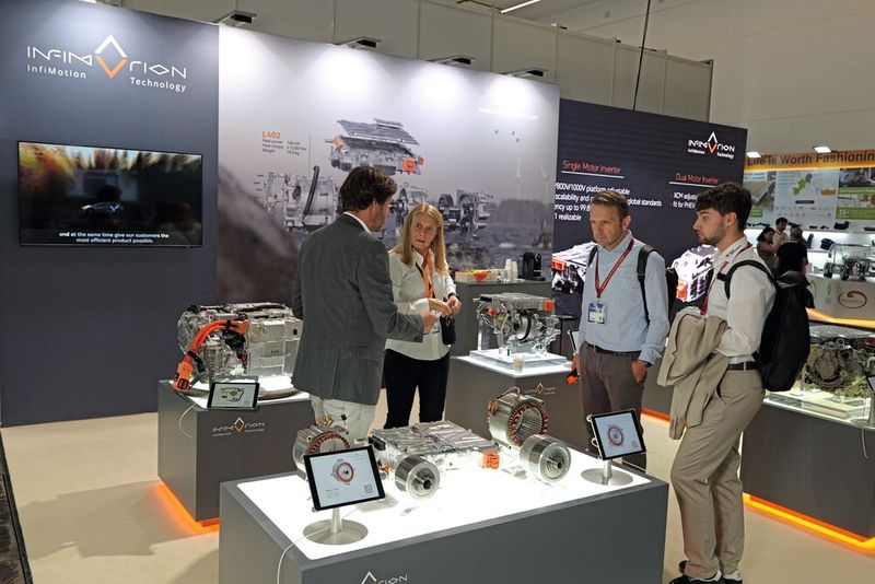 InfiMotion Technology zeigte auf der IAA Mobility 2025 seine Portfolio für die elektrifizierte Antriebstechnik. (Bild: Vogel Communications Group/Stefan Hafen)