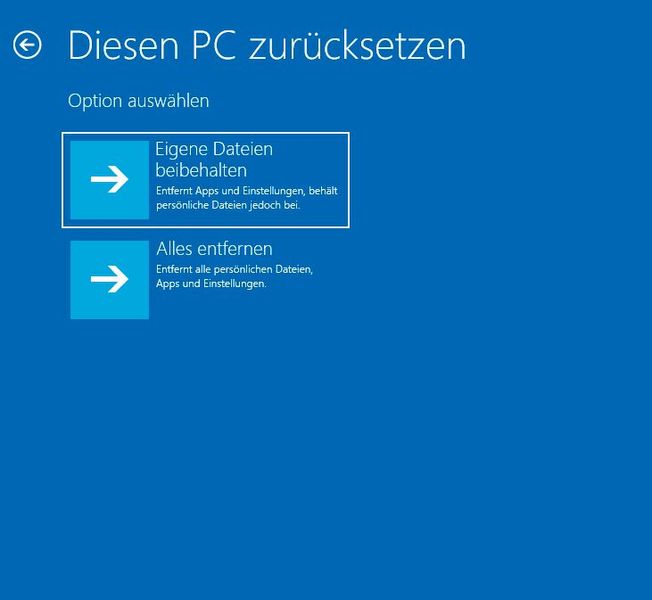 Windows 11 in den Computerreparaturoptionen wiederherstellen. (Bild: Microsoft / Joos)