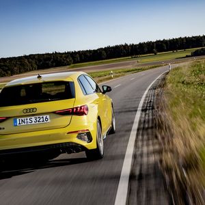 Der S3 wird von einem Vierventiler mit stolzen 228 kW/310 PS angetrieben.(Bild:  Auto-Medienportal.Net/Audi)