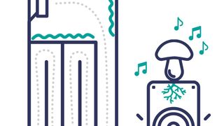 Schematische Darstellung der komplexen Geometrie einer Transmissionline bei einem Lautsprecher. Herkömmliche Typen brauchen meterlange, verschlungene Rohre, um zu funktionieren. Mit gedrucktem Pilzmyzel erreicht man das Gleiche viel günstiger. (Bild: Fraunhofer IWU)