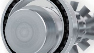 Kommt es zu einem Dropdown der Welle, nimmt das Wälz-Fanglager die Kräfte auf und wird aus dem Stillstand auf Maximaldrehzahl beschleunigt . (Bild: Schaeffler)