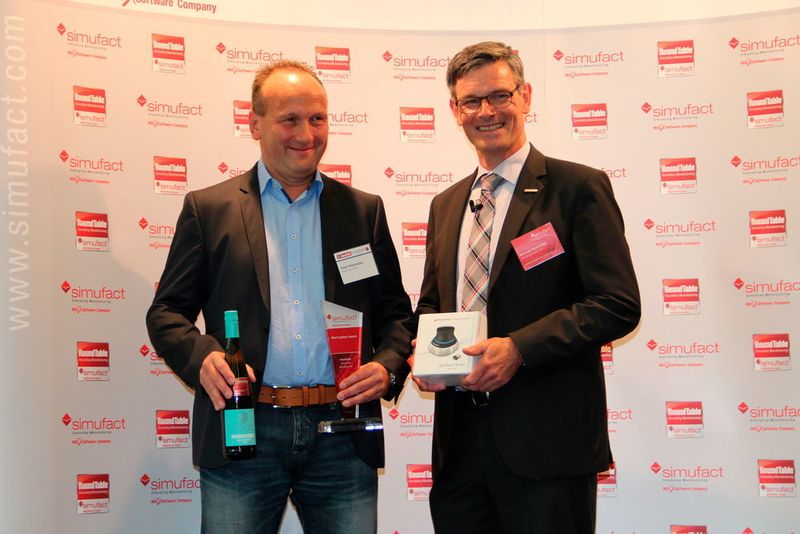 Den „Customer Application Award“ nahm die in Pforzheim ansässige Witzenmann GmbH entgegen – für die sehr gute Zusammenarbeit beim Einbinden der Prozesssimulation in die virtuelle Produktentwicklung von Wickelschläuchen. (Simufact)