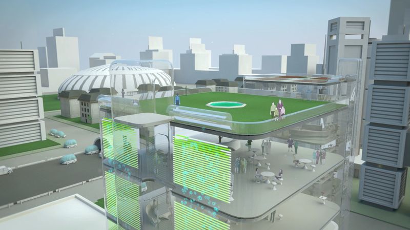 Wie sehen die Städte der Zukunft aus? Wie werden wir leben und den Herausforderungen der Zukunft begegnen? (Bild: Fraunhofer IAO)