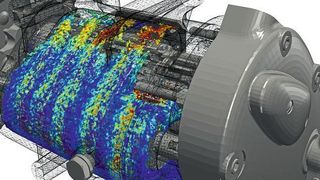 Nano FluidX basiert auf der Smoothed Particle Hydrodynamics (SPH) Methode und ermöglicht die Vorhersage von Strömungen in Bauteilen mit komplexer Geometrie und bewegten Komponenten. (Fluiddyna)