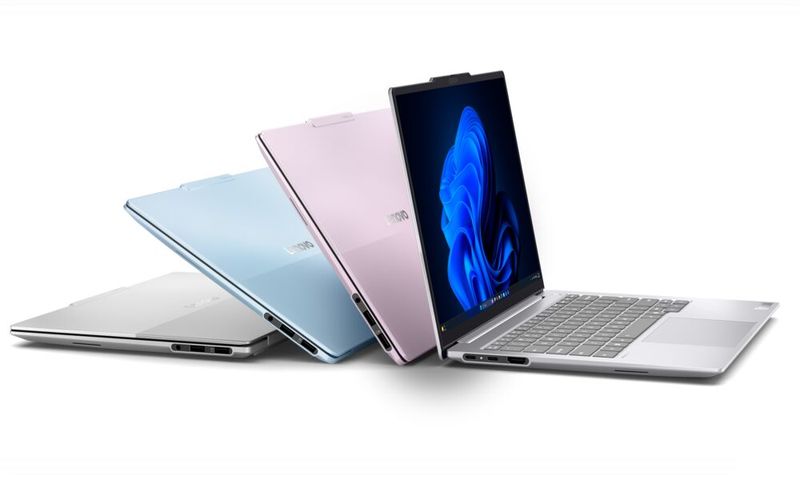 Das 990 Gramm leichte ThinkBook 14x Gen2 soll Farbe in das Berufsleben bringen. Es wird von Intel-Core-Prozessoren der Serie 3 (Wildcat Lake) angetrieben.   (Bild: Lenovo)