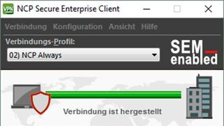 NCP Windows-Clients ab Version 13.0 unterstützen stärkere Verschlüsselungsalgorithmen im WLAN. (Bild: NCP)