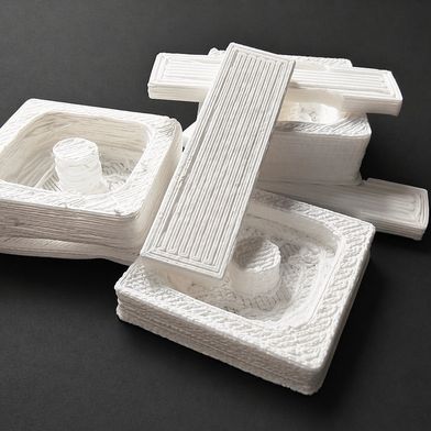 En colaboración con dos institutos Fraunhofer, la start-up Palprint está desarrollando un método de impresión 3D basado en espuma de PET. (Bild: Palprint)