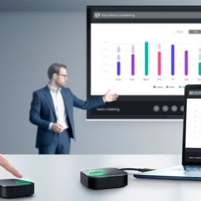 Das vollständig hardwarebasierte Instashow-VS25-System von Benq ist für hybride Meetings in mittleren bis großen Konferenzräumen ausgelegt. (Bild: Benq)