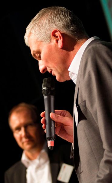 Rolf Schierholz (Telekom) teilte sein Expertenwissen bei einem Vortrag. (Eno)