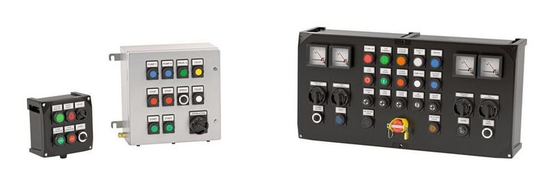 Control stations made from stainless steel and glass fiber reinforced polyester (Pepperl+Fuchs)