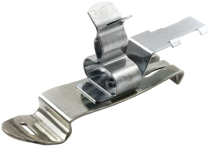 Bild 4: Die Schirmklammer SFZ-M|MSKL zur werkzeuglosen Rastmontage auf 35-mm-DIN-Schienen. Mit oder ohne integrierte Zugentlastung. (icotek)