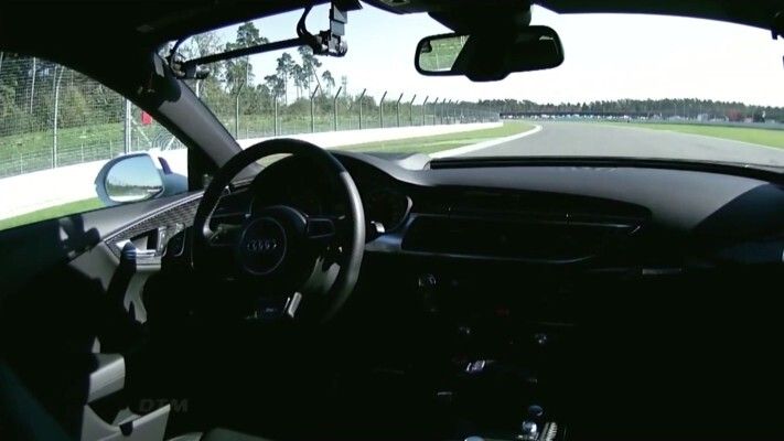 Der Audi RS 7 concept am Limit: fahrerlos rund um den Hockenheimring (Audi)