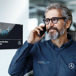 Engagierte Unterstützung von professionellen Gesprächspartnern in allen Fragen rund um Ihr Teilegeschäft.(Bild:  Mercedes-Benz AG)